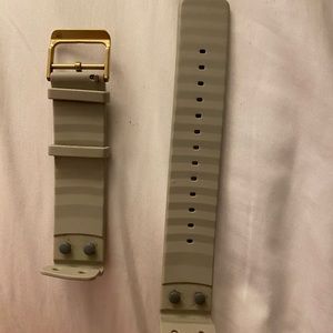 Misfit watch band-taupe & sand pink band